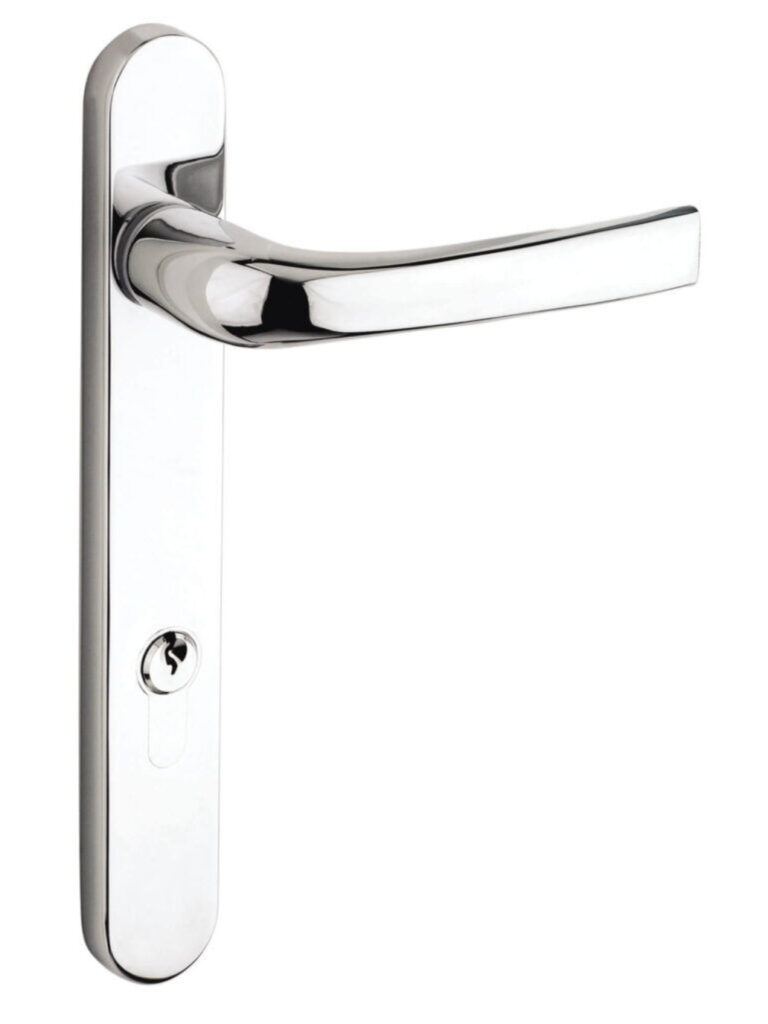 chrome upvc french door handle