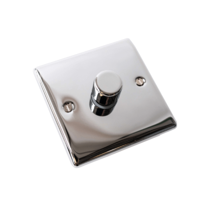 polished chrome dimmer switch