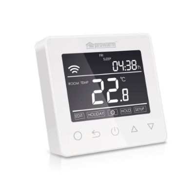 prowarm protouch e thermostat with wifi in white