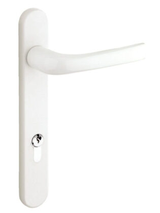 white french door handle